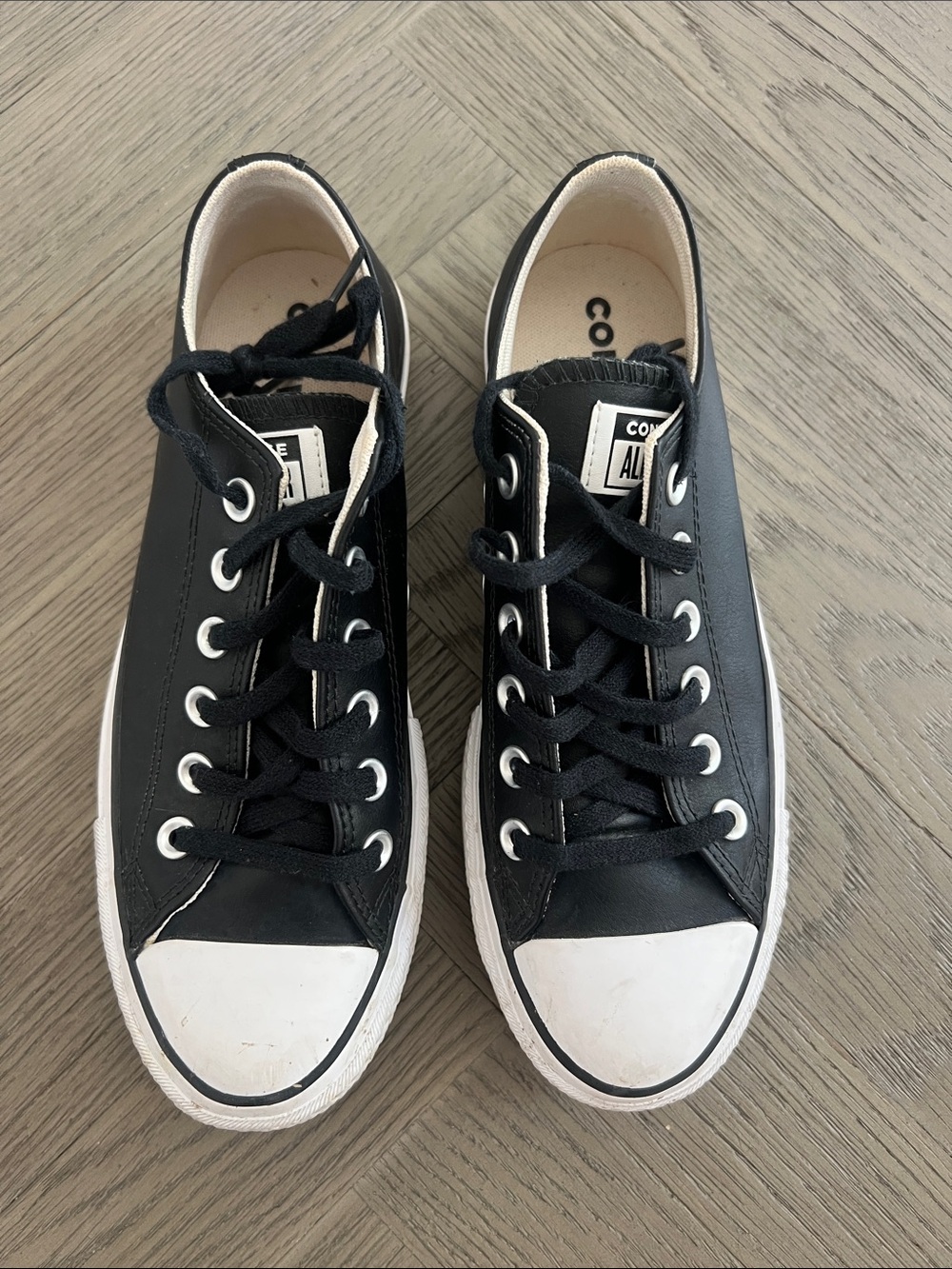 Converse Black and White Low-Top Sneakers